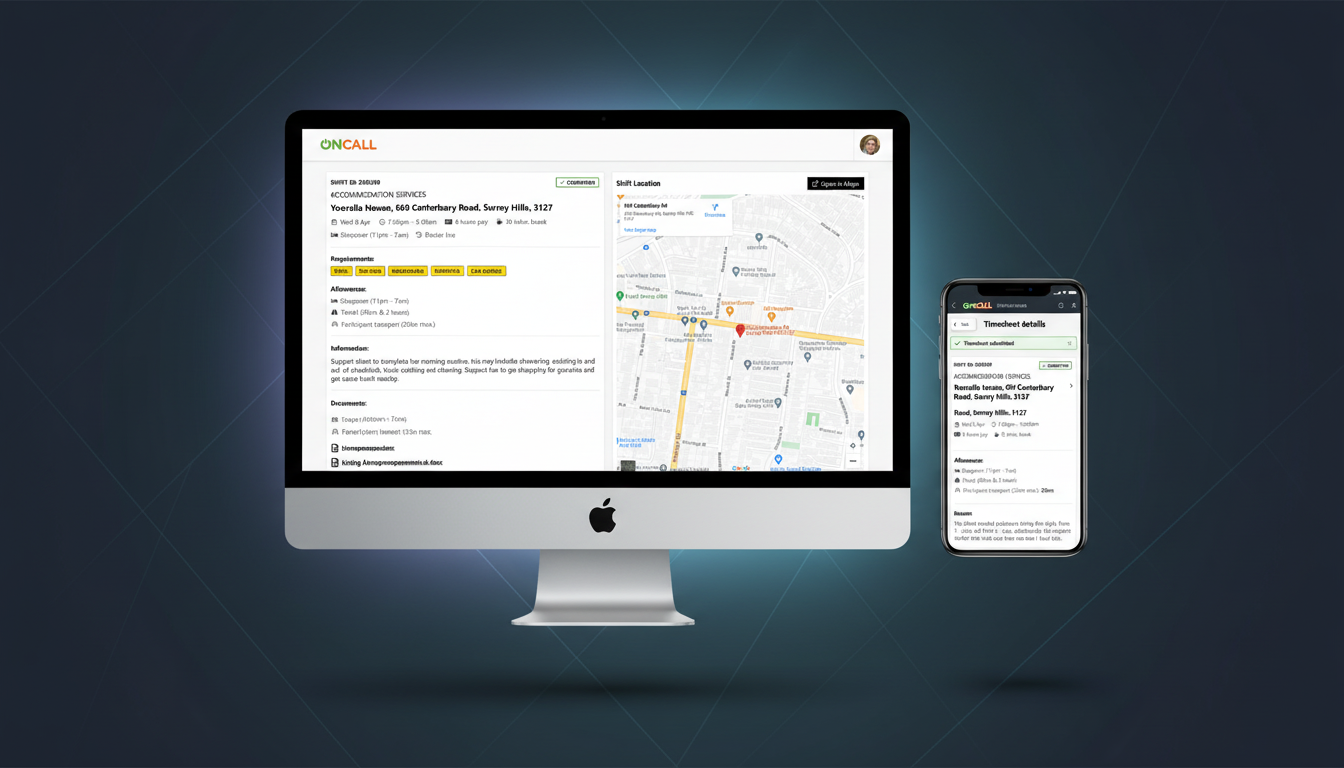 Support Worker Portal web app